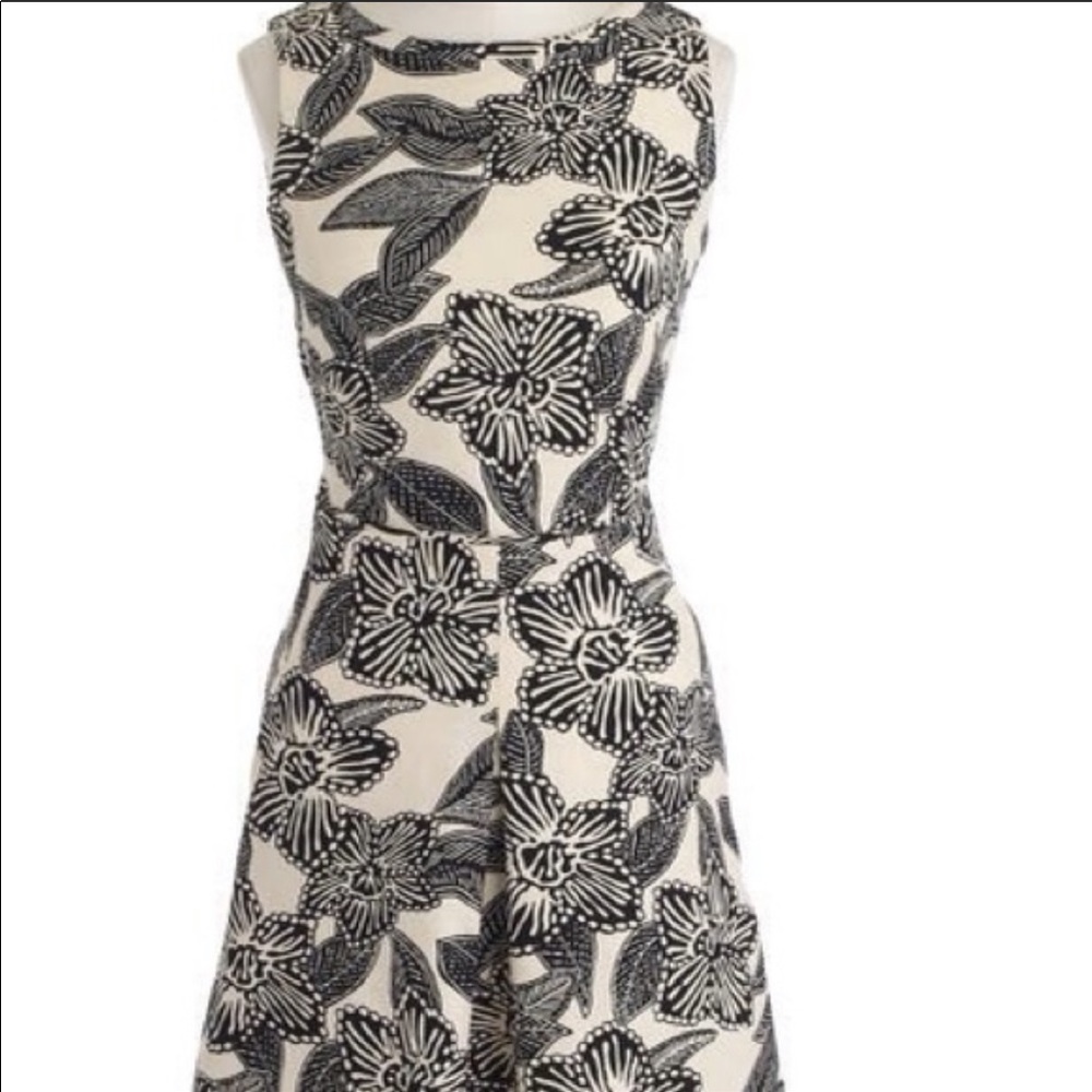 J. Crew Sleeveless Polynesian Floral Dress